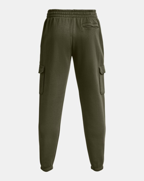 Men's UA Essential Fleece Cargo Pants, Green, pdpMainDesktop image number 5